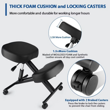 Load image into Gallery viewer, Classic Kneeling Chair – Ergonomic Posture Support with Adjustable Height
