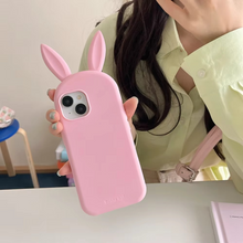 Load image into Gallery viewer, Cute 3D Bunny Ears Silicone Phone Case
