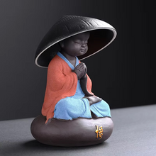 Load image into Gallery viewer, Ceramic Little Monk Tea Strainer for Tea Ceremony and Home Décor
