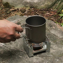 Load image into Gallery viewer, Ultra-Light Folding Pocket Stove – Compact, Durable Outdoor Iron Wood Burner
