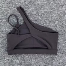 Load image into Gallery viewer, Women's Shockproof Sports Bra with Oblique Shoulder Straps for Running, Yoga, and Fitness
