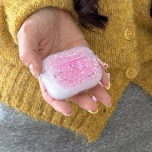 Load image into Gallery viewer, Glitter Sequins Bling Protective Case for AirPods with Keychain
