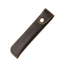 Load image into Gallery viewer, Genuine Leather Pencil Case, Travel Pen Sleeve for Journals and Fountain Pens
