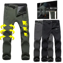 Load image into Gallery viewer, Men's Waterproof Soft Shell Winter Pants for Hiking, Skiing, and Outdoor Adventures
