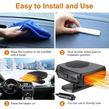Load image into Gallery viewer, Portable Car Heater and Defroster, 2-in-1 Heating and Cooling Fan for Windshield and Cab
