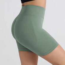 Load image into Gallery viewer, Seamless High Waisted Yoga Shorts for Women Tight Fit Hip Lifting Fitness and Running Shorts

