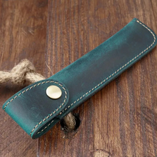 Load image into Gallery viewer, Genuine Leather Pencil Case, Travel Pen Sleeve for Journals and Fountain Pens

