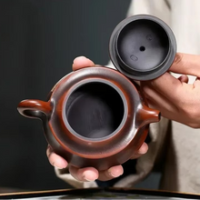 Load image into Gallery viewer, Handmade Yixing Purple Clay Teapot for Traditional Chinese Tea Ceremony 4.7 fl oz
