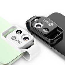 Load image into Gallery viewer, 200X Zoom Professional Microscope Lens for Smartphones with Clip
