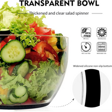 Load image into Gallery viewer, 6.3 QT One-Handed Salad Spinner with Easy Press Drying System
