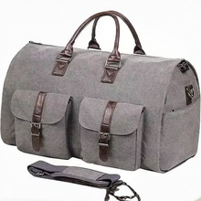 Load image into Gallery viewer, Garment Duffel Weekender Bag – Foldable Carry-On Suit Bag for Men
