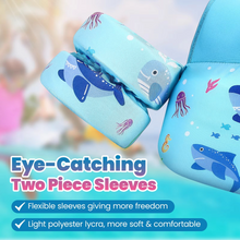 Load image into Gallery viewer, Kids Foam Life Vest with Arm Floats and Safety Whistle for Swimming and Kayaking
