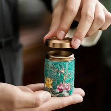 Load image into Gallery viewer, Exquisite Pastel Ceramic Storage Jar for Tea, Candy, Cookies, and Spices
