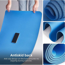 Load image into Gallery viewer, TPE Yoga Mat Non Slip Double Layer Exercise and Pilates Mat with Carry Bag
