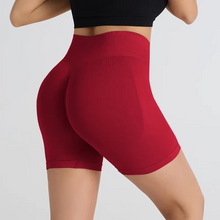 Load image into Gallery viewer, Seamless High Waisted Yoga Shorts for Women Tight Fit Hip Lifting Fitness and Running Shorts
