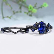 Load image into Gallery viewer, Sapphire Leaf Branch Statement Ring for Women
