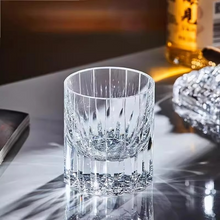 Load image into Gallery viewer, Hand Cut Edo Kiriko Crystal Starburst Whiskey Glass
