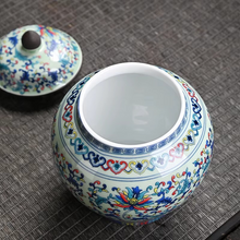 Load image into Gallery viewer, Blue And White Porcelain Tea Storage Jar
