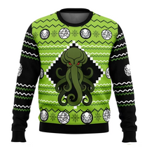Load image into Gallery viewer, Cthulhu Myth Christmas Sweater, 3D Printed Holiday Hoodie for Men
