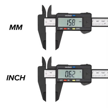 Load image into Gallery viewer, Digital Vernier Caliper Ruler, Carbon Fiber Electronic Micrometer Gauge
