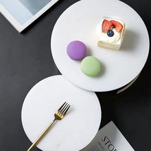 Load image into Gallery viewer, Nordic Natural Marble Cake Stand and Dessert Display Tray
