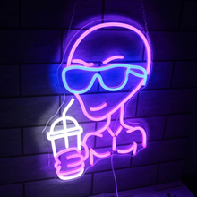 Load image into Gallery viewer, Cosmic Alien Neon LED Sign for Unique Home and Party Decor
