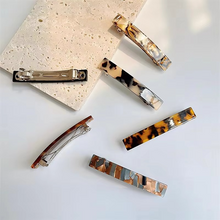 Load image into Gallery viewer, Vintage-Inspired Leopard Print Acetate Hair Clips
