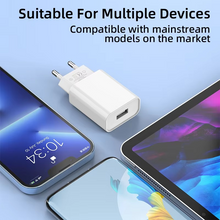 Load image into Gallery viewer, 10W USB Wall Charger 5V 2A Power Adapter for Fast Mobile Phone Charging
