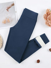 Load image into Gallery viewer, Women's High Waist Velvet Thermal Leggings
