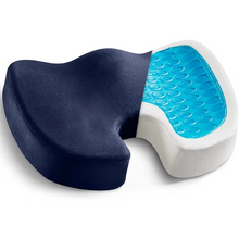 Load image into Gallery viewer, Gel Seat Cushion with Memory Foam and Non-Slip Support for Office, Car, and Home
