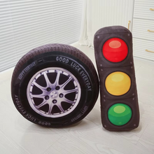 Load image into Gallery viewer, Plush Traffic Sign Cushion – Soft Decorative Road Safety Pillow

