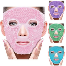 Load image into Gallery viewer, Cold and Hot Therapy Full Face Gel Bead Mask with Eye Compress
