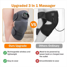 Load image into Gallery viewer, Heating Knee Massager 3 in 1 Portable Vibration and Heat Therapy Device for Knee Shoulder and Elbow Pain Relief
