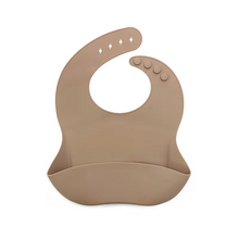 Load image into Gallery viewer, Soft Silicone Waterproof Baby Bib with Cute Print and Adjustable Fit
