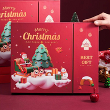 Load image into Gallery viewer, 12 Days Christmas Advent Calendar Box Reusable Refillable Countdown Gift Box for Holiday and Home Décor
