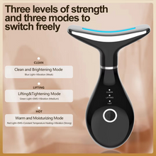 Load image into Gallery viewer, 3 in 1 LED Neck and Face Microcurrent Massager with Red Light Therapy
