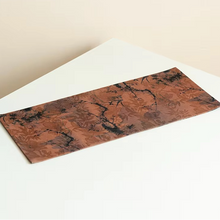 Load image into Gallery viewer, Elegant Plum and Bamboo Linen Table Mat Set for Tea and Dining
