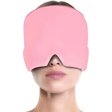 Load image into Gallery viewer, Therapeutic Gel Cooling Cap Hot &amp; Cold Head Wrap with Eye Mask
