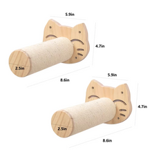 Load image into Gallery viewer, Wall-Mounted Cat Stairway and Scratching Post
