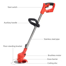 Load image into Gallery viewer, Cordless Handheld Electric Grass Trimmer Adjustable Lawn Mower for Precise Garden Care
