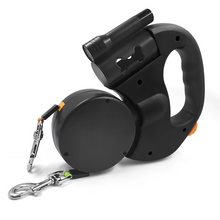 Load image into Gallery viewer, Premium Retractable Double Dog Leash with Reflective Tape and LED Light for Small Dogs
