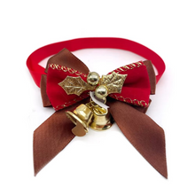 Load image into Gallery viewer, Christmas Pet Bowties and Neckties for Small Dogs
