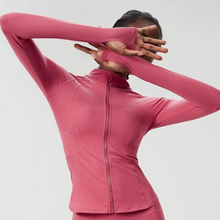 Load image into Gallery viewer, Womens Slim Fit Running Jacket With Full Zip Long Sleeve Lightweight Sports Top
