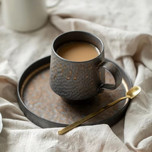 Load image into Gallery viewer, Japanese Vintage Ceramic Coffee Mug with Rustic Glaze
