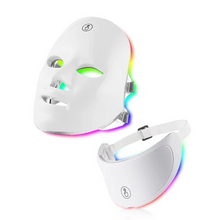 Load image into Gallery viewer, LED Facial Mask with Neck Support for Skin Firming and Anti Aging Light Therapy
