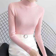Load image into Gallery viewer, Women’s Mock Neck Knit Sweater – Slim Fit, Vintage-Inspired Pullover for Fall and Winter
