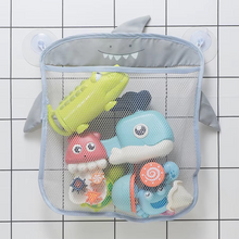 Load image into Gallery viewer, Cartoon Duck Baby Bath Toy Mesh Storage Bag with Suction Cups
