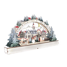Load image into Gallery viewer, Christmas LED Advent Calendar with Light and Candy Drawers for Holiday Decoration
