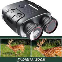 Load image into Gallery viewer, Advanced Night Vision Binoculars with 1080P HD Video, 5x Digital Zoom, and Long-Range Viewing
