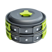 Load image into Gallery viewer, Portable Camping Cookware Set with Foldable Tableware and Storage Bag
